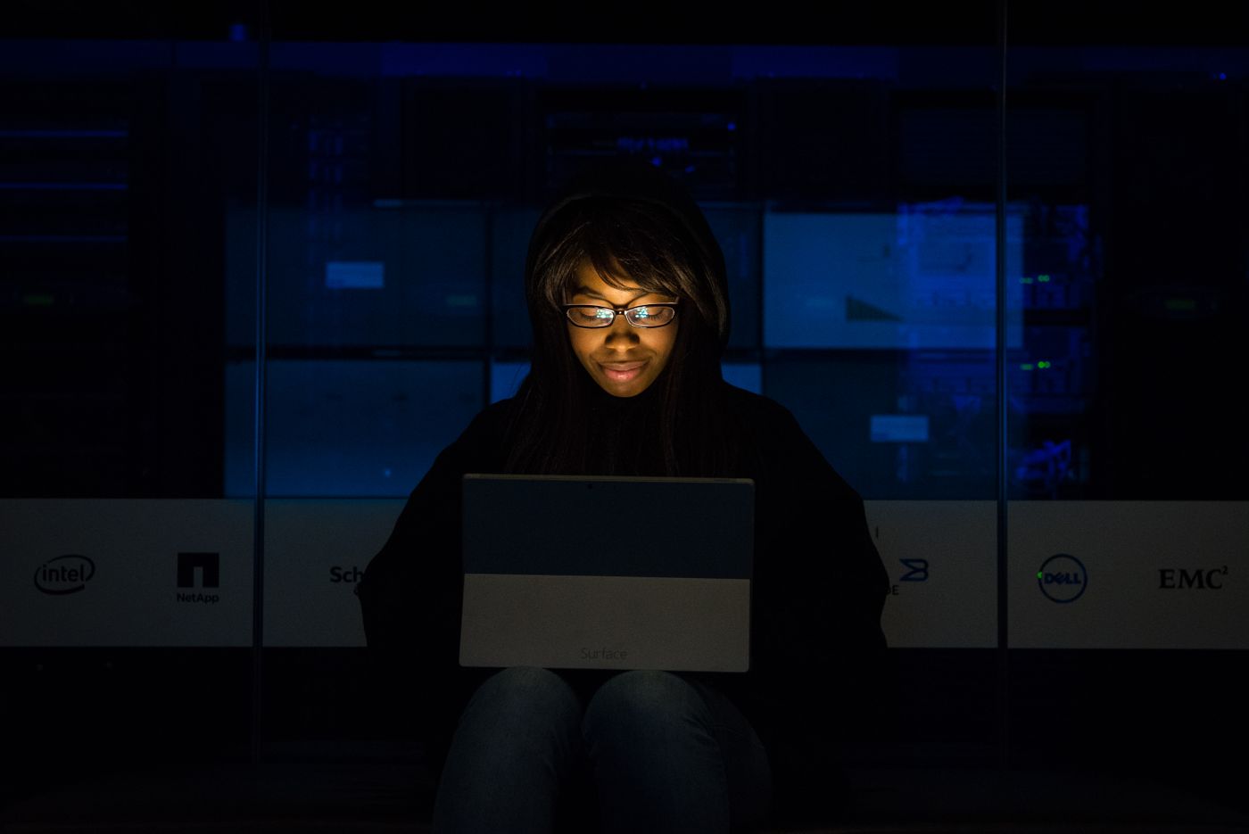 Technology professional working with business systems